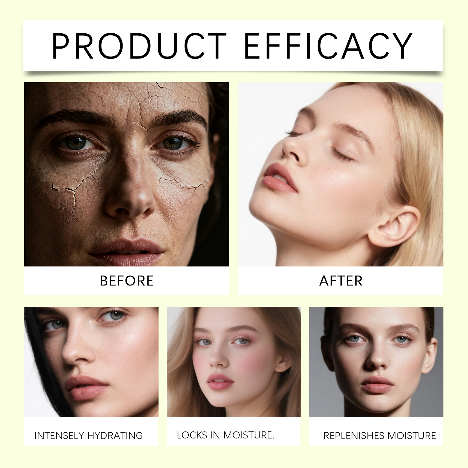 Skin Moisturizing Cream Nourishes Facial Skin Hydrating Light Soft Texture Refreshing Day Night Applicable Care Cream