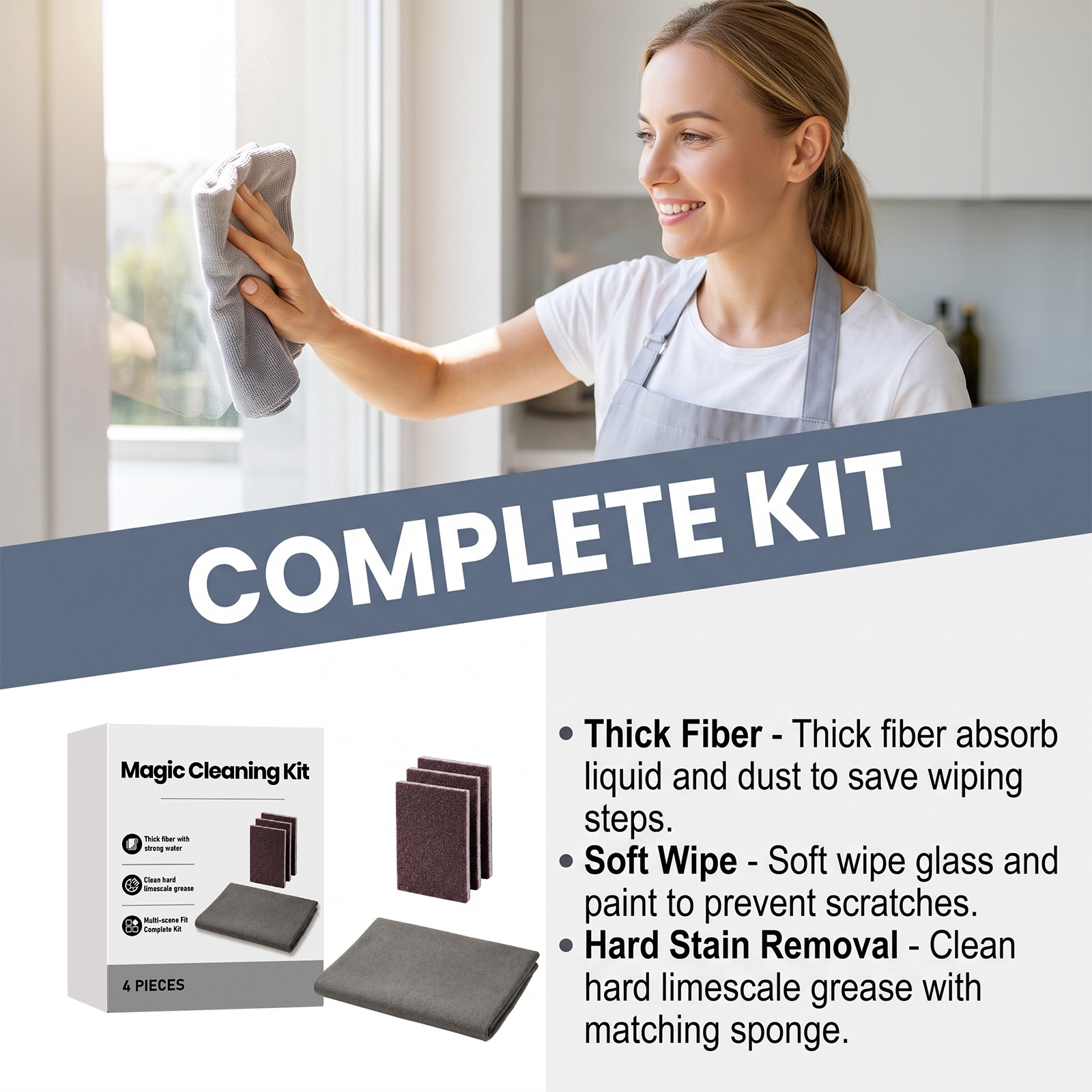 Magic Cleaning Kit Multi Function Whole House Cleaning Tool Household Decontamination Artifact Lazy Essential Combination