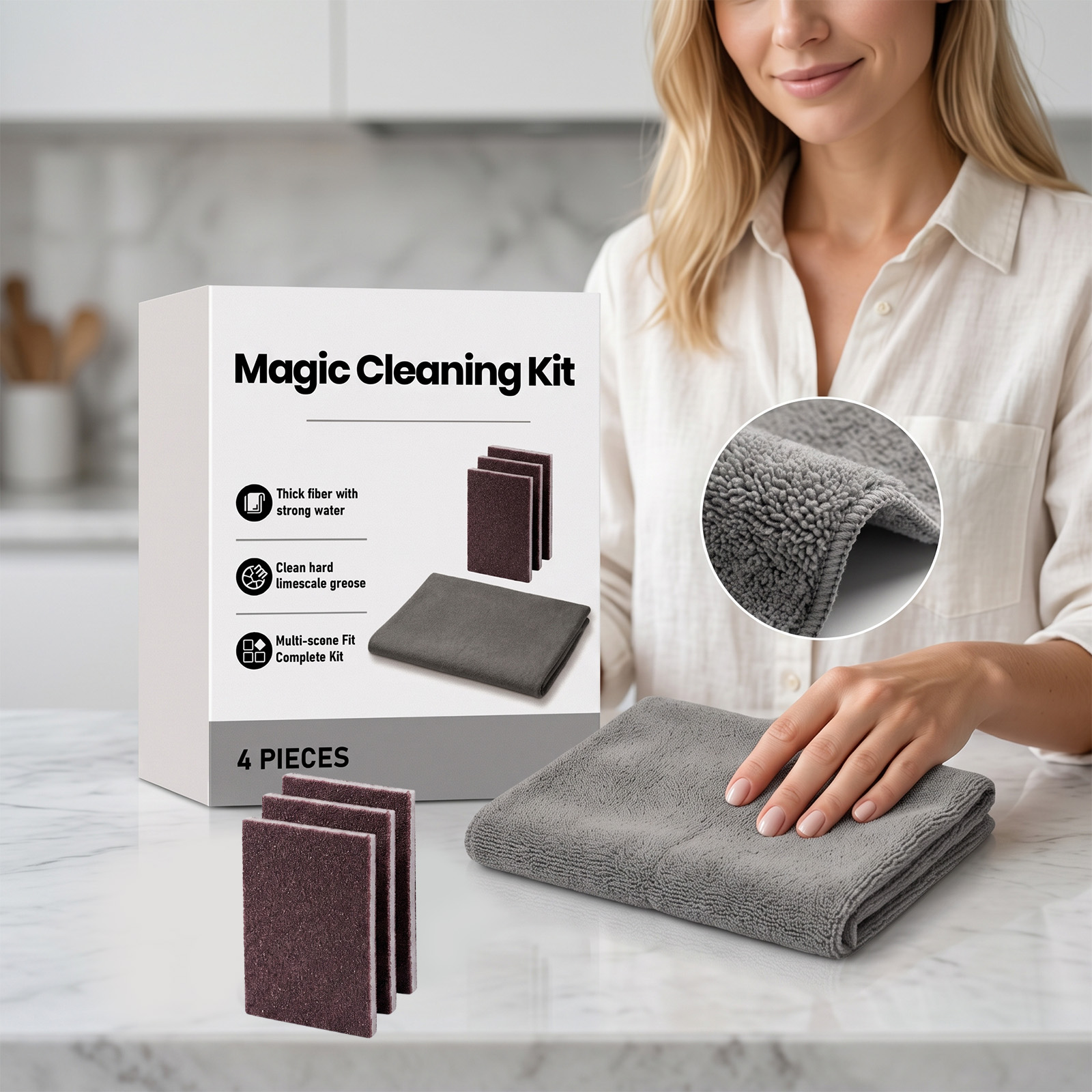 Magic Cleaning Kit Multi Function Whole House Cleaning Tool Household Decontamination Artifact Lazy Essential Combination