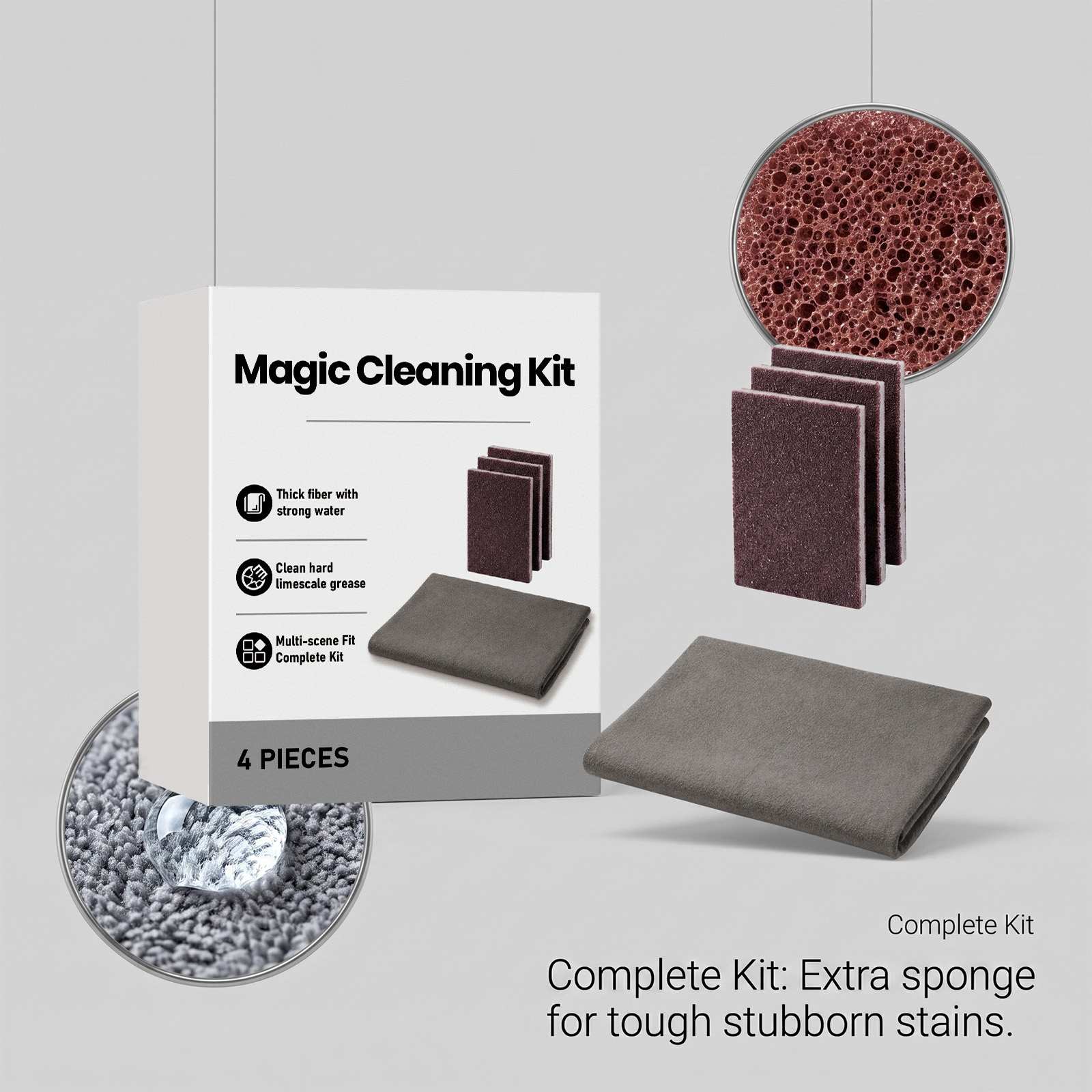 Magic Cleaning Kit Multi Function Whole House Cleaning Tool Household Decontamination Artifact Lazy Essential Combination
