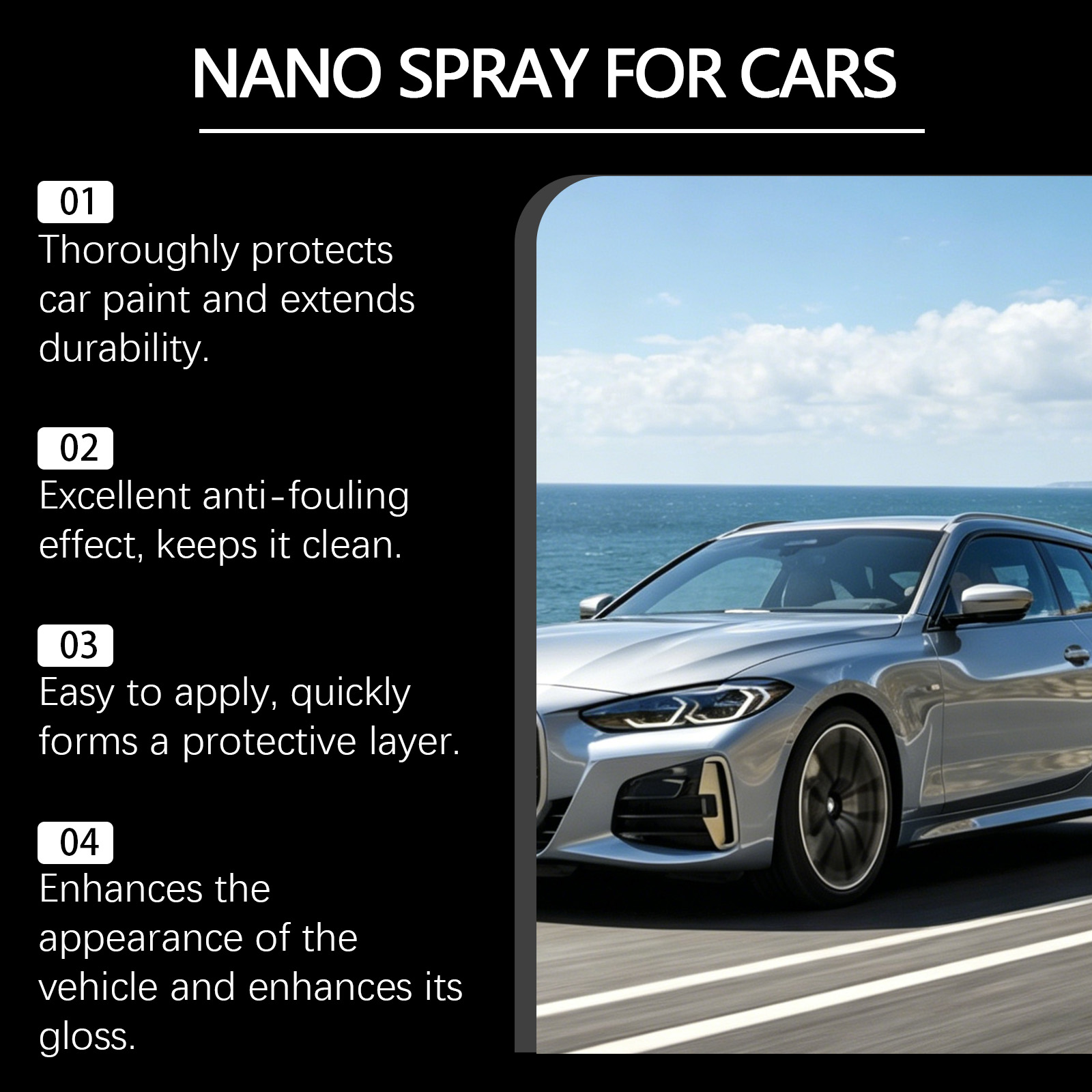 Automobile Nano Coating Spray Surface Paint Remover Portable Daily Cleaning Renovation Coating Mist