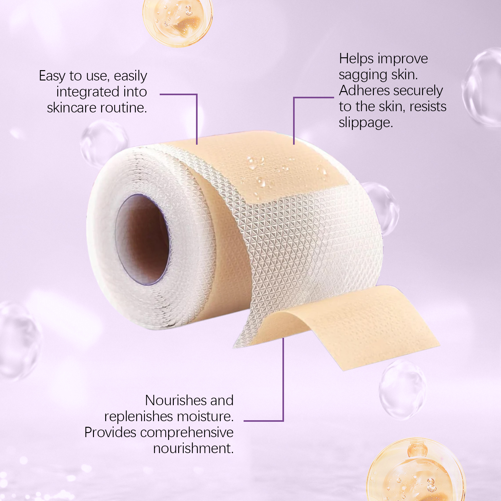 Body Nourishing Patch Mild Formula Protect Nourish Body Facial Skin Smooth Youthful Vital Care Patch