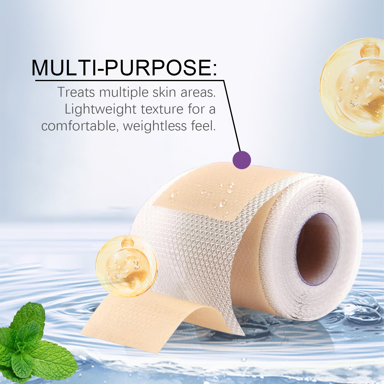 Body Nourishing Patch Mild Formula Protect Nourish Body Facial Skin Smooth Youthful Vital Care Patch