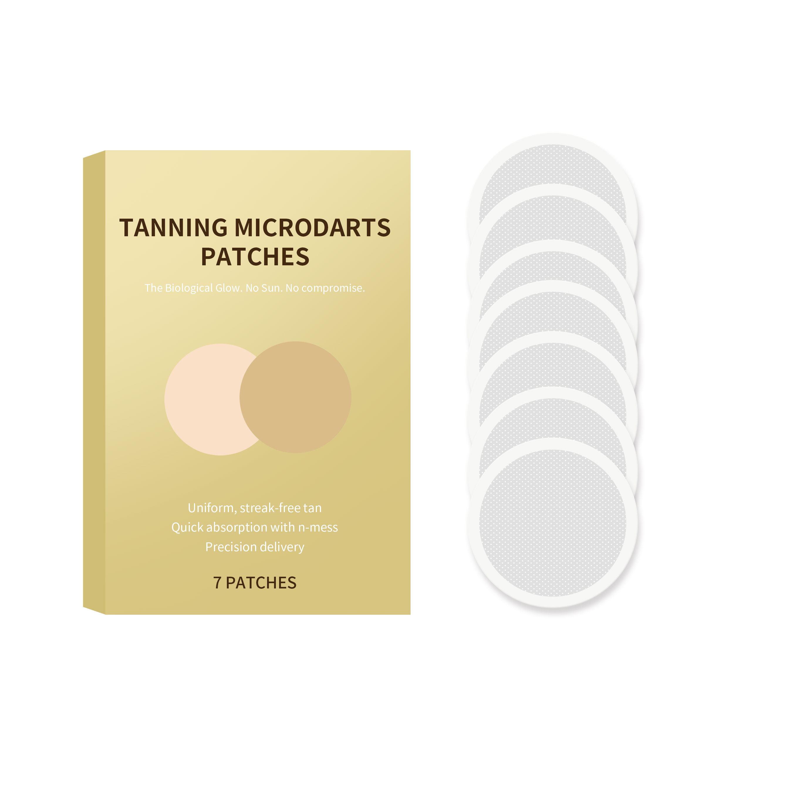 Skin Darkening Care Patch Skin‑Friendly Breathable Glossy Comfortable Outdoor Sun‑Free Tanning Create Natural Wheat Colored Skin