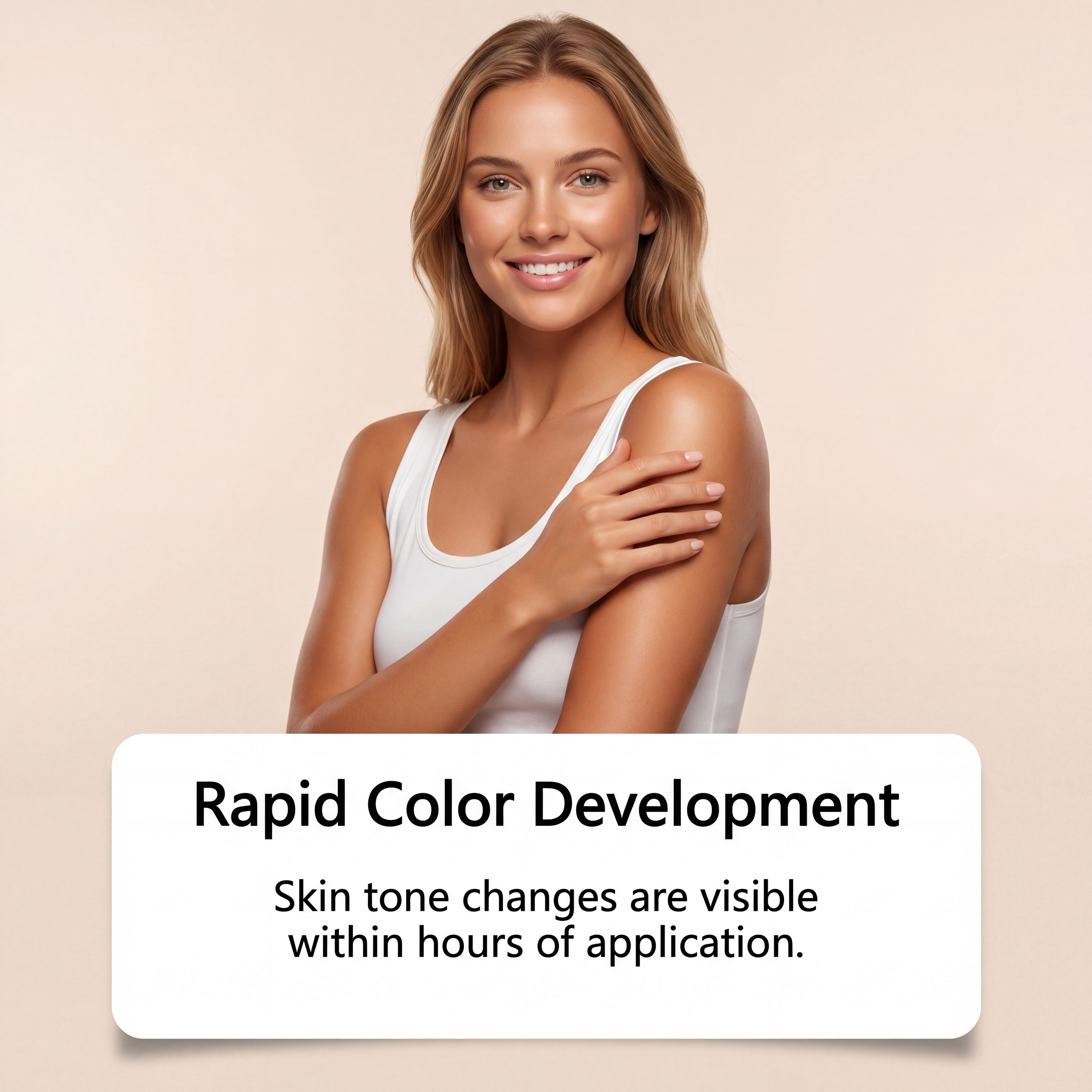 Skin Darkening Care Patch Skin‑Friendly Breathable Glossy Comfortable Outdoor Sun‑Free Tanning Create Natural Wheat Colored Skin