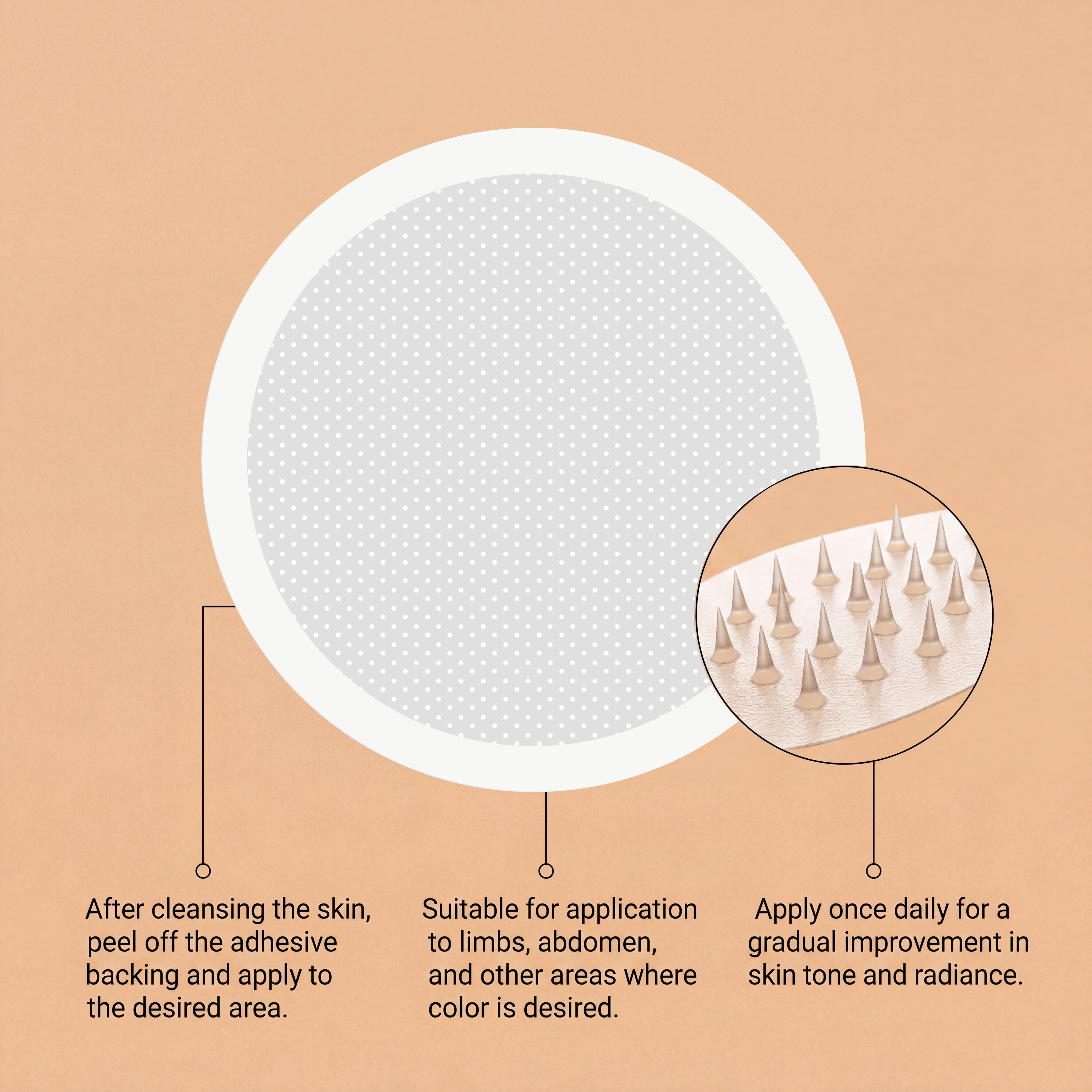 Skin Darkening Care Patch Skin‑Friendly Breathable Glossy Comfortable Outdoor Sun‑Free Tanning Create Natural Wheat Colored Skin