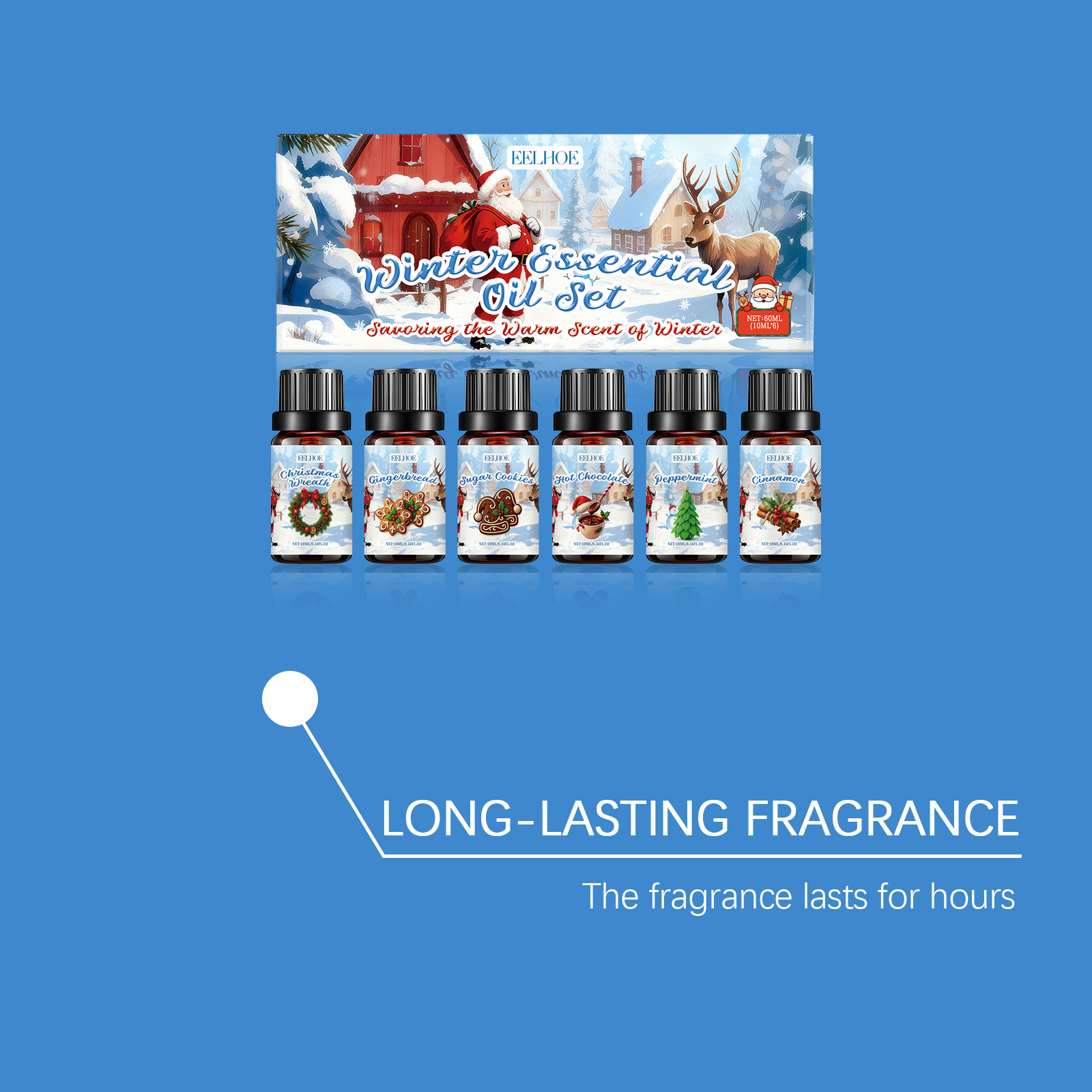 Winter Aroma Essential Oil Set Makes Fresh Indoor Air Create Festive Atmosphere Household Use