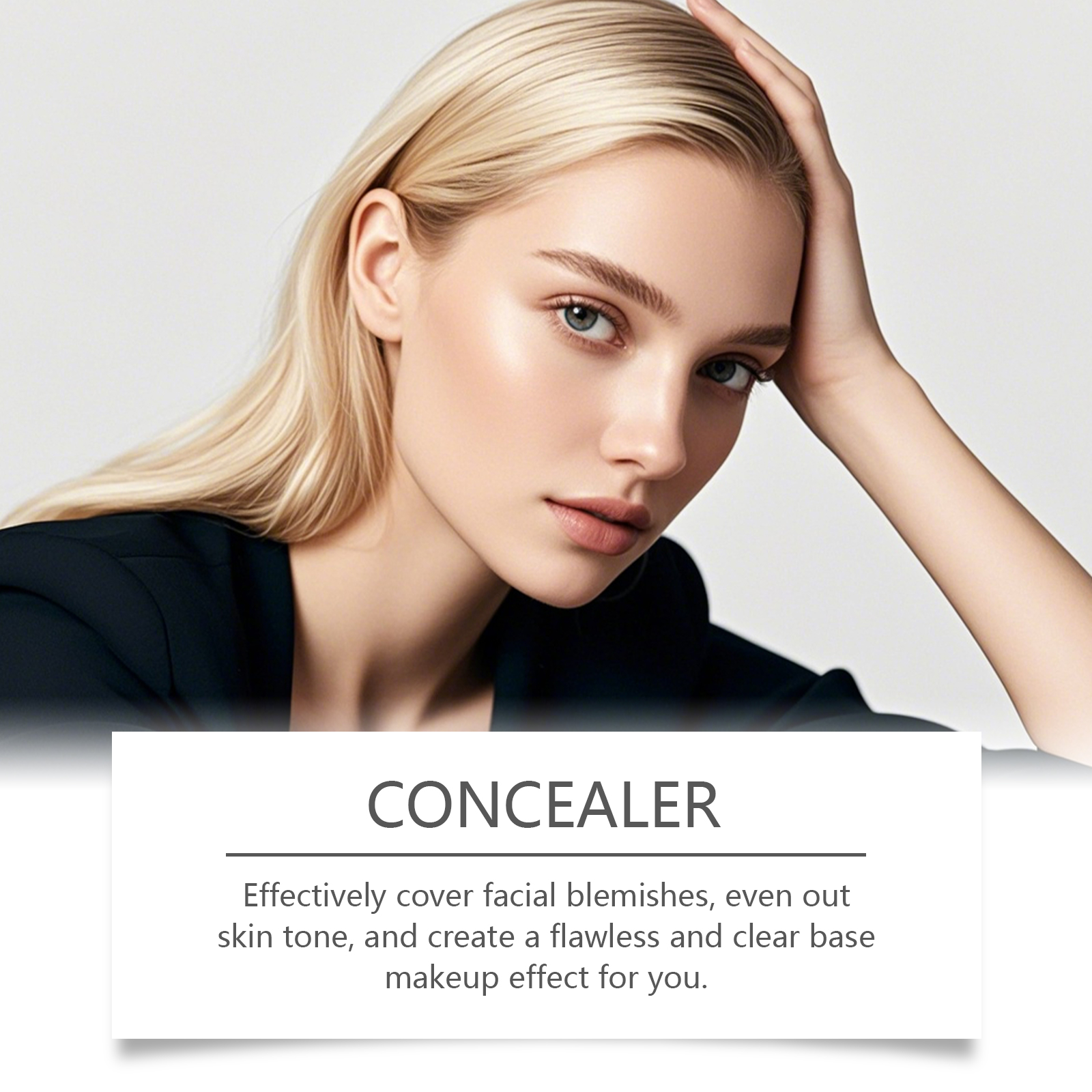 (Natural) Waterproof Moisturizing Concealer Hydrates Nourishes Skin Light Matte Oily Dry Skin Clear Texture