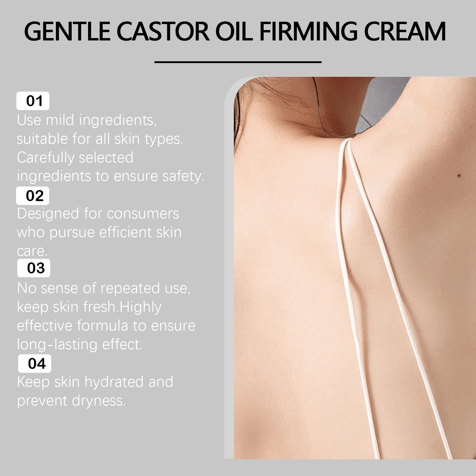 Castor Oil Moisturizing Face Cream Hydrates Nourishes Skin Fades Facial Fine Lines Moisturizes And Softens