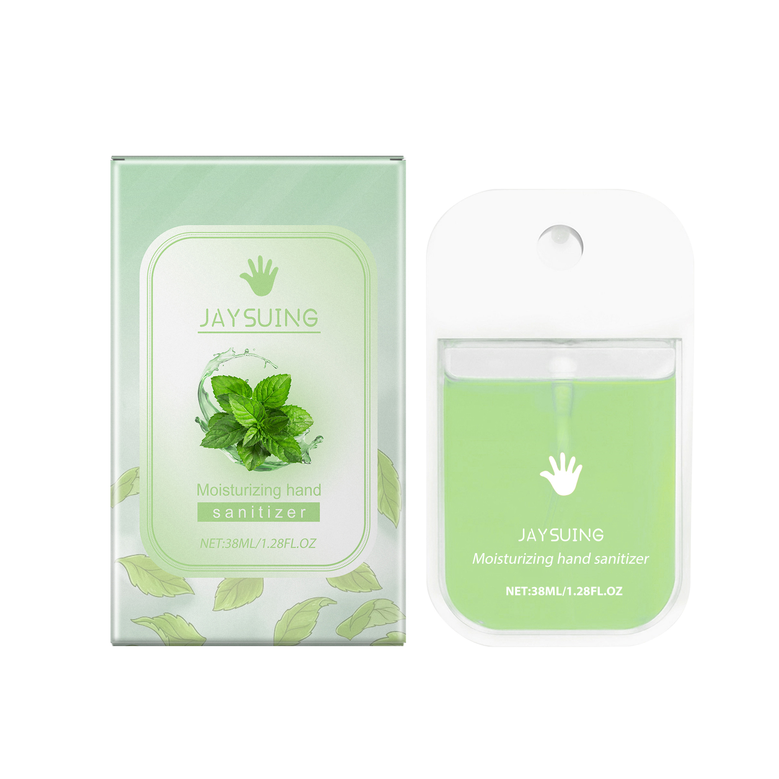 (Mint) Portable Hand Sanitizer Spray Gentle Cleanses Hands Keeps Hands Clean Convenient Hand Wash
