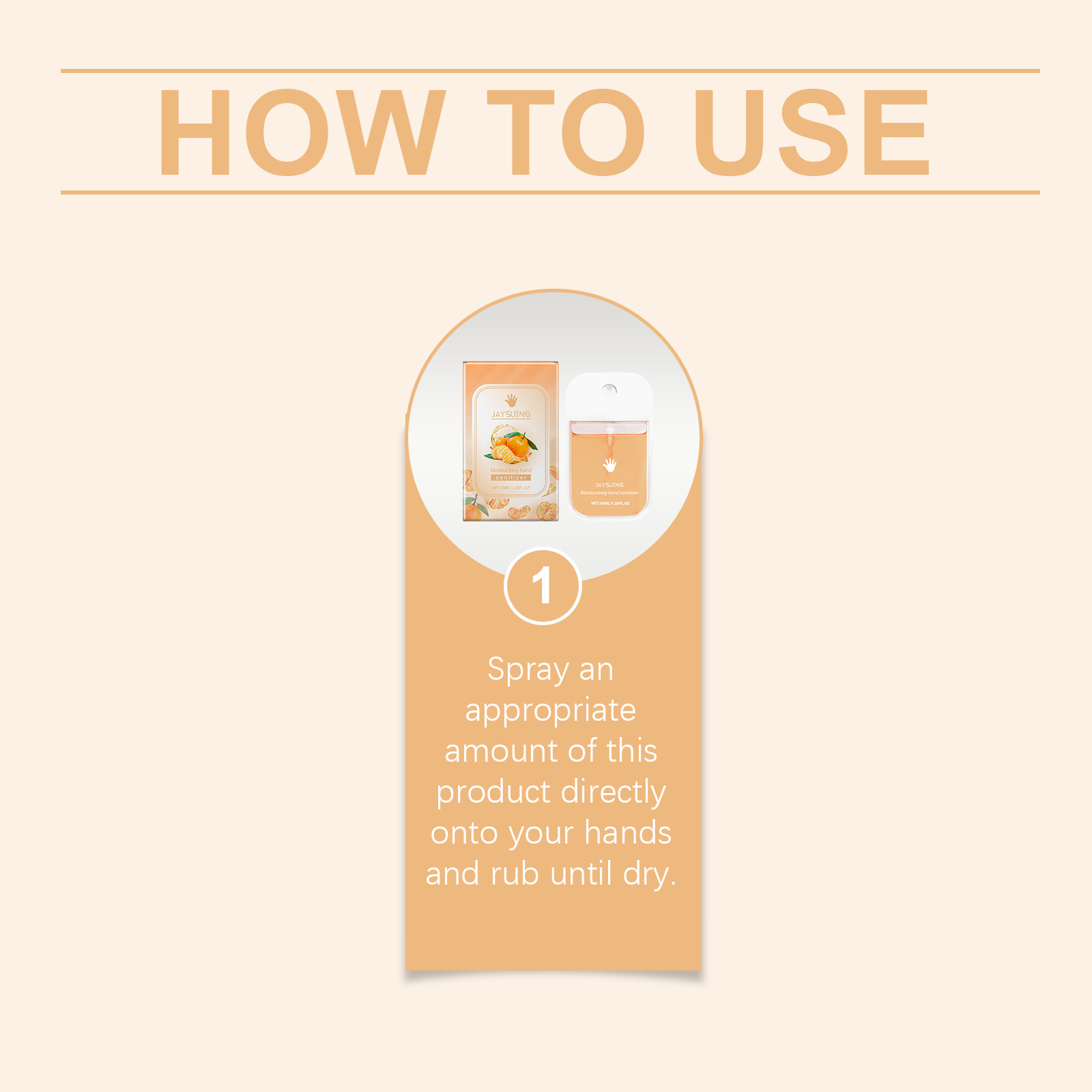 (Mint) Portable Hand Sanitizer Spray Gentle Cleanses Hands Keeps Hands Clean Convenient Hand Wash
