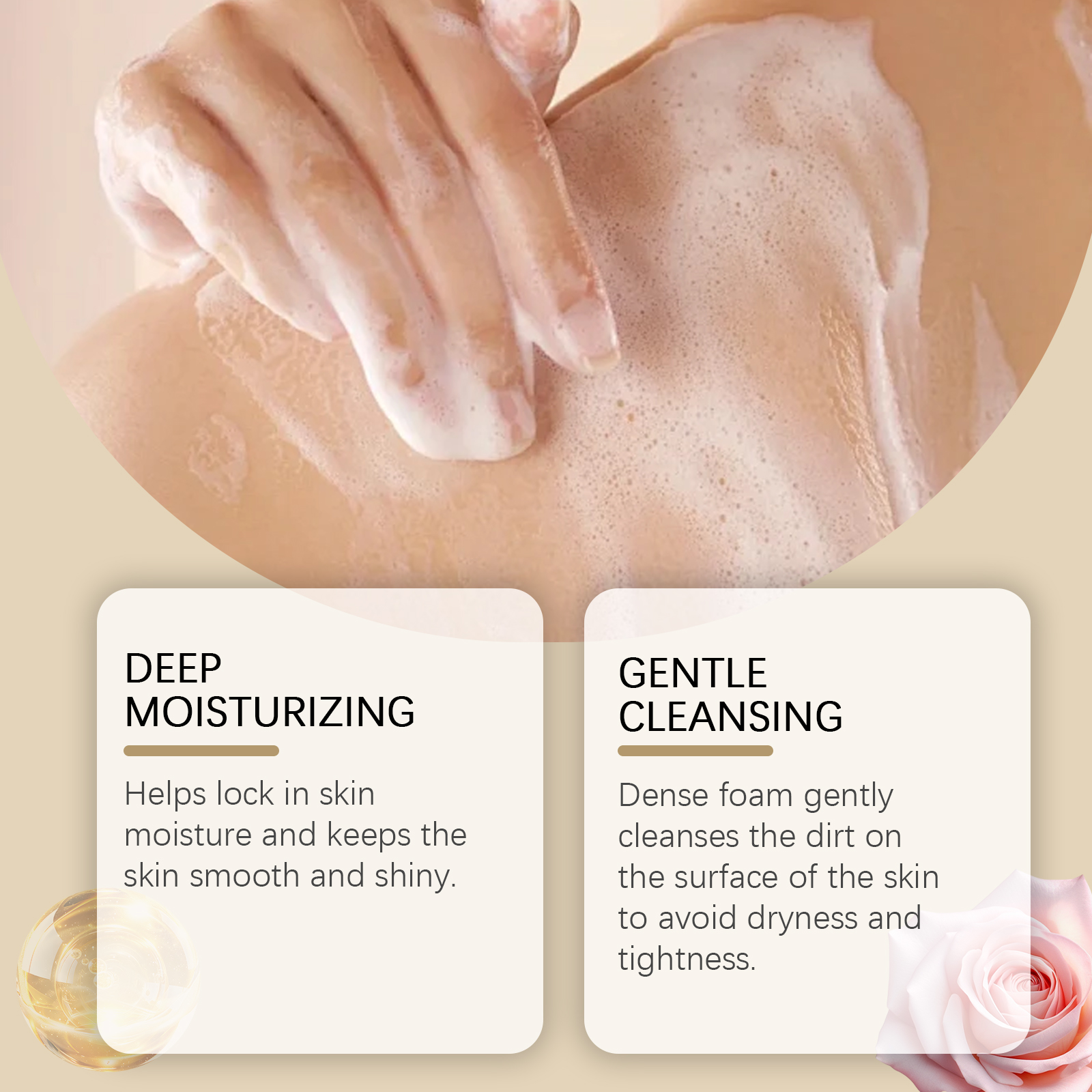 Perfume Moisturizing Body Wash For Body Cleansing Long Lasting Fragrance Hydrating Soft Refreshing Non Tight