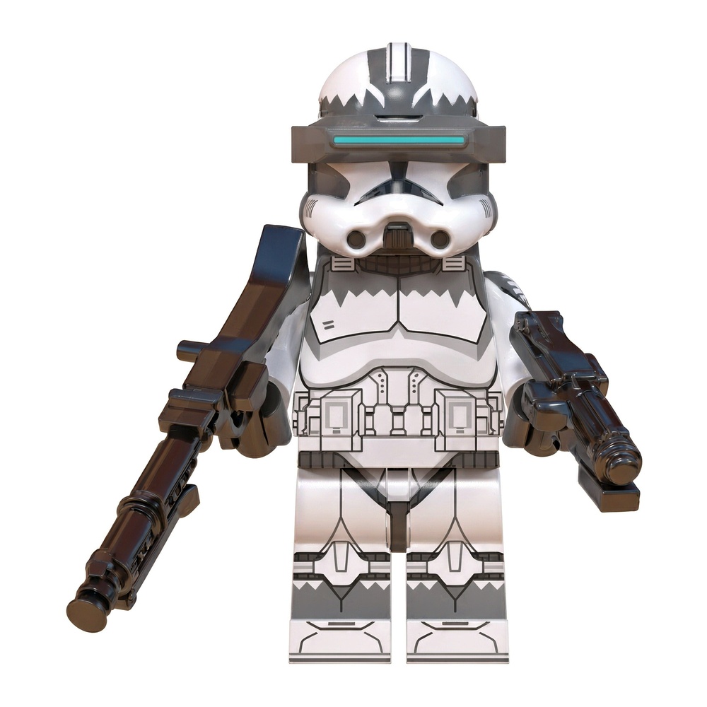 100PCS Star Wars Clone Trooper Cody Rex Commander fit Lego Minifigures - Wolfpack Sergeant