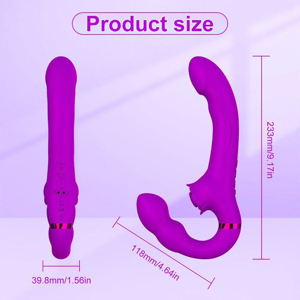 (Purple) Sex Toys Rabbit Vibrators for Women Female Flapping Vibrating Remote Control Dual Vibration Massage Wand Unisex Masturbator Adult Toy