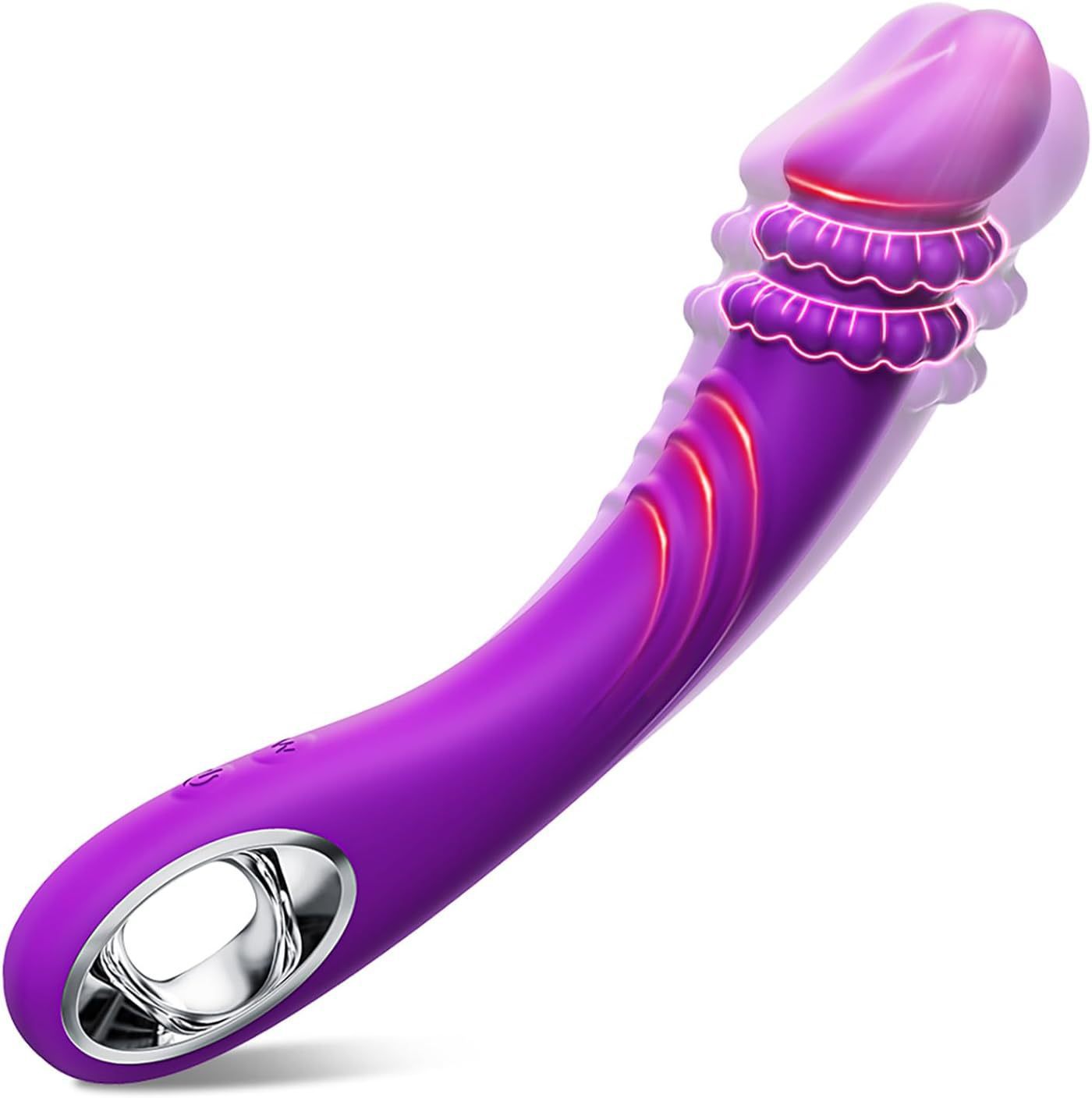G Spot Vibrator for Women Vibrating Wand Realistic Dildo Massager Adult Sex Toy Female Masturbation Device 10 Frequency Clitoral Stimulator