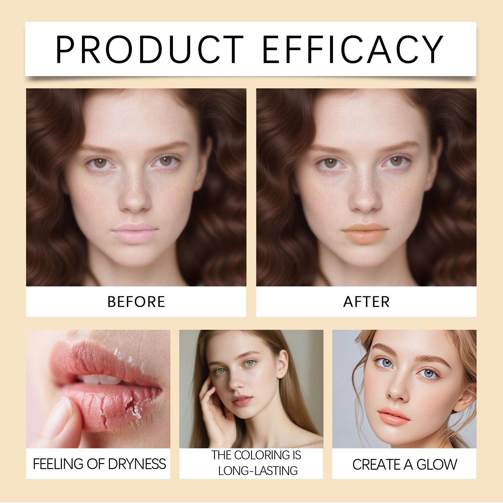 Metallic Cream Lipstick Light Apricot Hydrating Shiny Finish For Daily Lip Makeup