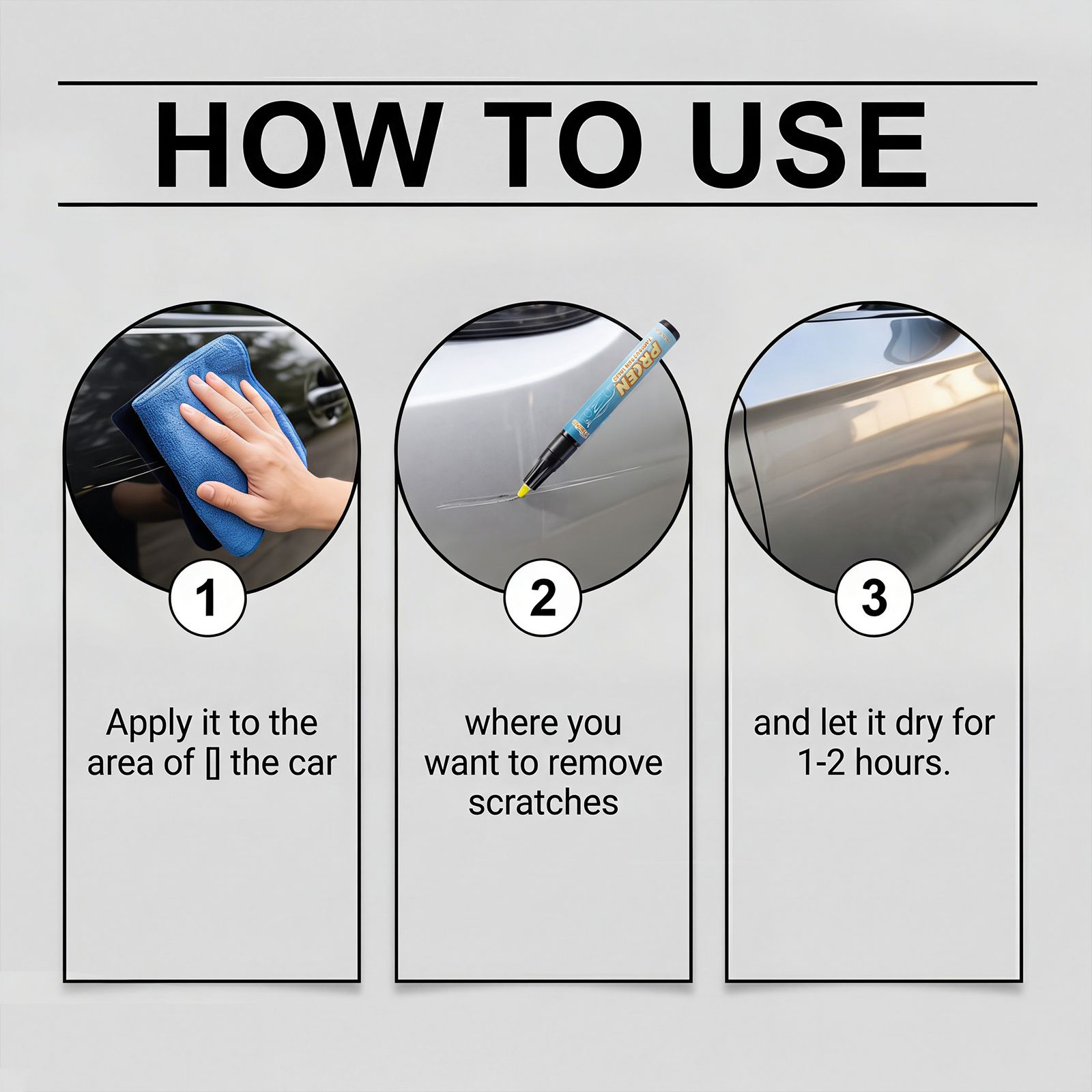 Car Scratch Repair Pen For Paint Surface Polishing And Daily Maintenance