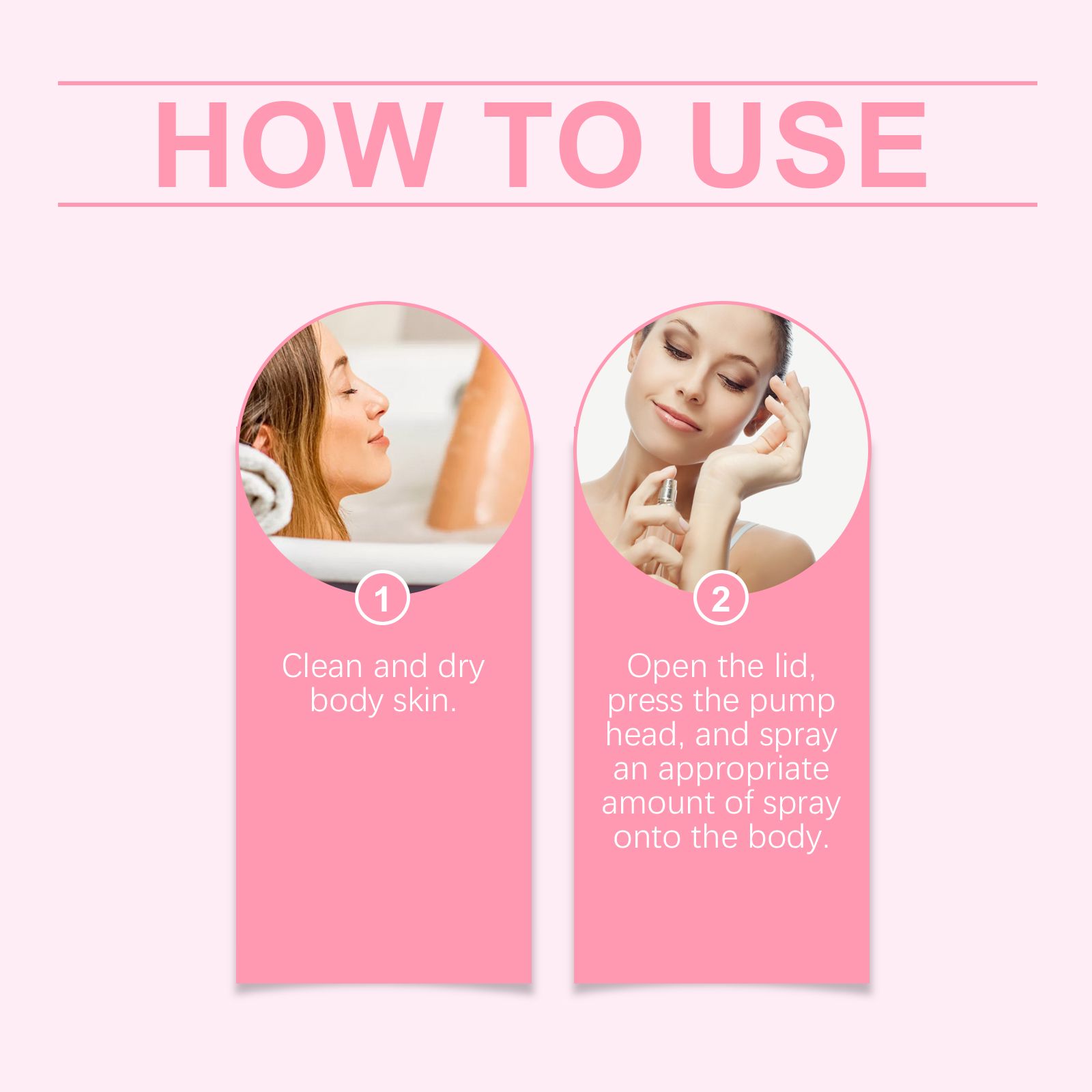 Cherry Blossom Body Perfume Spray Hydrating Fresh Long Lasting Portable For Daily Use