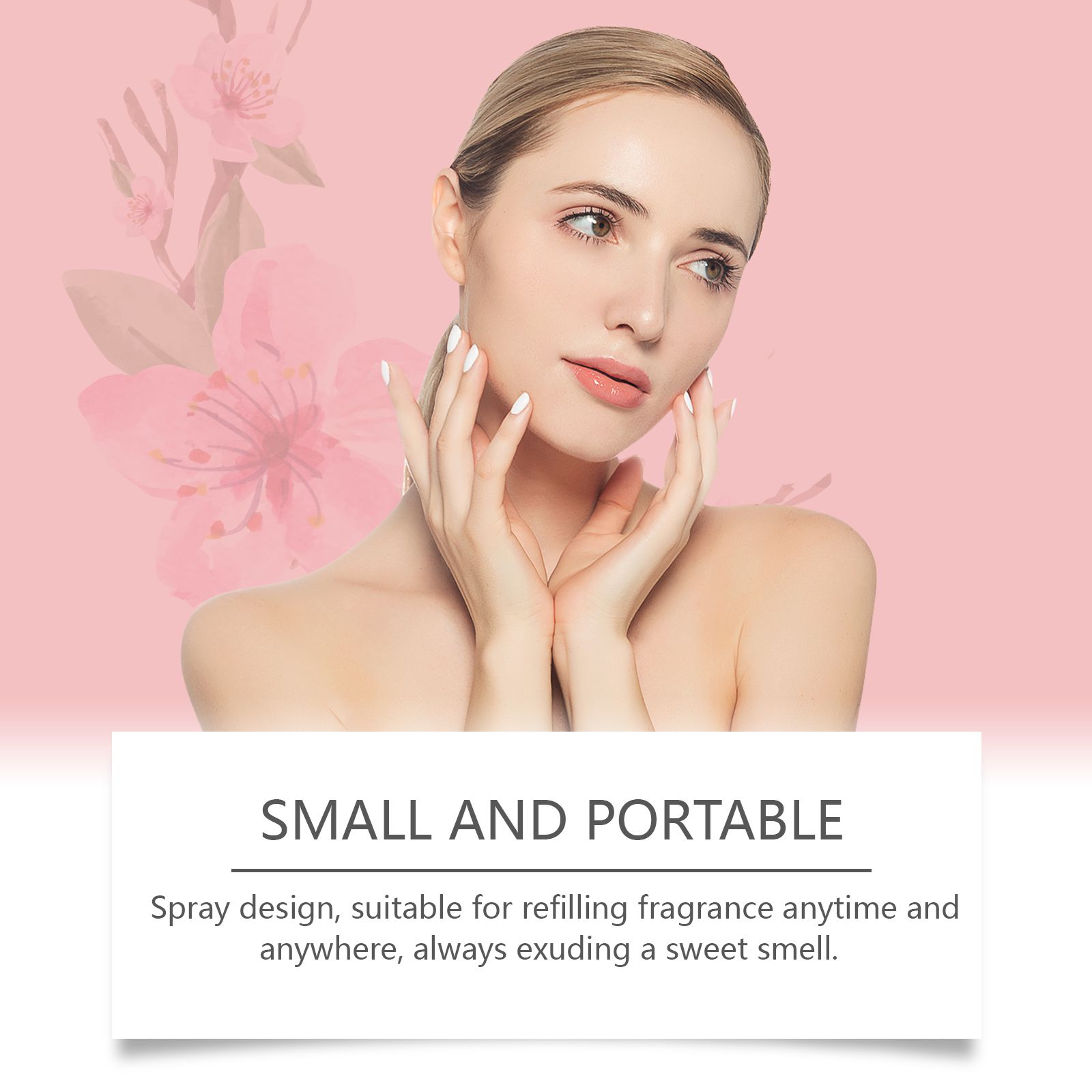 Cherry Blossom Body Perfume Spray Hydrating Fresh Long Lasting Portable For Daily Use