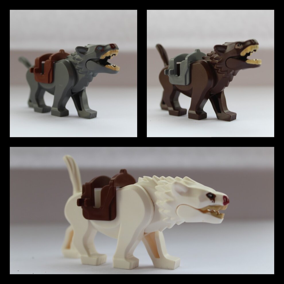 Lord Of The Rings Hobbit Wargs Wolf 3 Toy Action Mini Figures Fit Lego