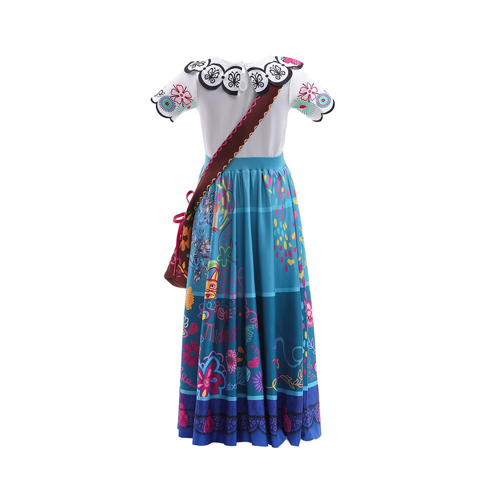 (8-10 Years	) AmzBarley Mirabel Madrigal Dress | Children's Encanto Costume Girl's Skirt