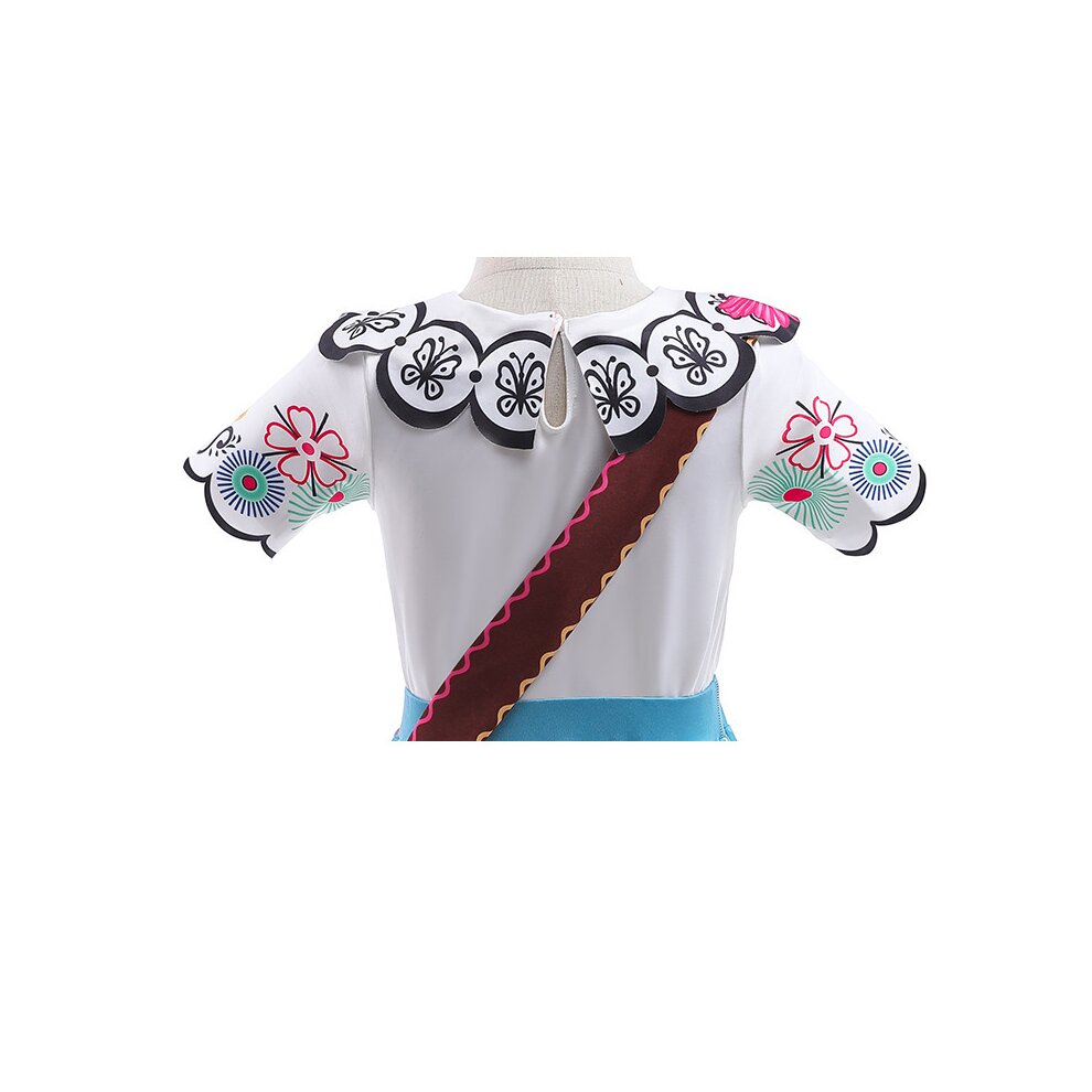 (7-8 Years) AmzBarley Mirabel Madrigal Dress | Childrens Encanto Costume Girls Skirt