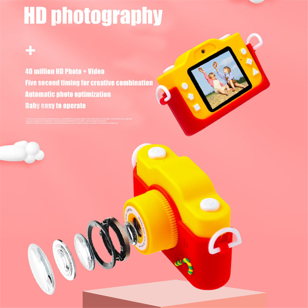Instant Print Camera for Kids 1080P HD Digital Camera Black and White Photo Instant Cameras with 2 Inch Screen 32GB SD Card for Girls Boys Christmas Birthday Gifts Toy