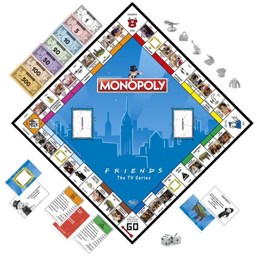 Monopoly Friends the TV Series Edition Board Game Card Games Family Party Game Winning Moves Fun Trading Game New Sealed Christmas Gift