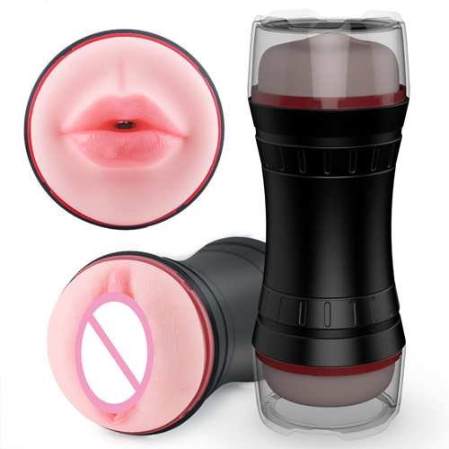 Masturbator Male Sex Toy Double Ends Massager Vibrator Deep Throat Mouth Artificial Vagina Pussy Adult Toys for Masturbating