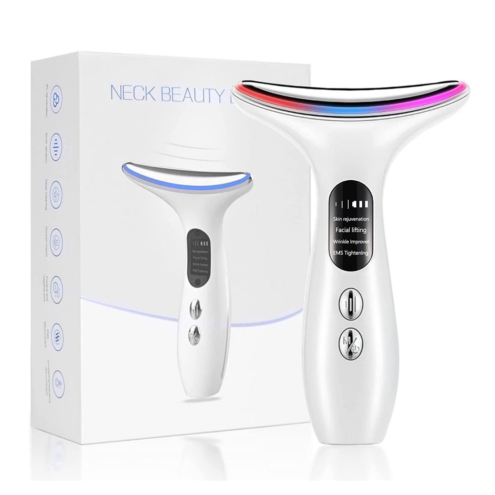 Face Massager Face Neck Beauty Device Home Beautician Deep Cleaning Device Against Wrinkles Skin Tightening Lifting 3 Modes