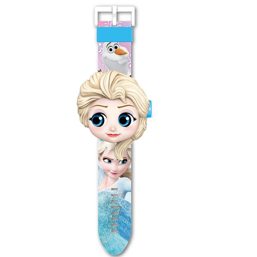 Kids Electronic Projection Watches-Elsa Flip w/24 Toys Frozen