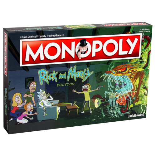 Rick And Morty Monopoly Board Game Party Card Game
