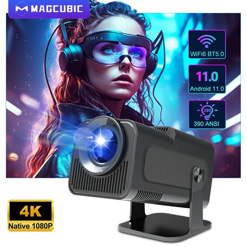 1080P Android Projector 4K Native Cinema Outdoor Portable Projetor