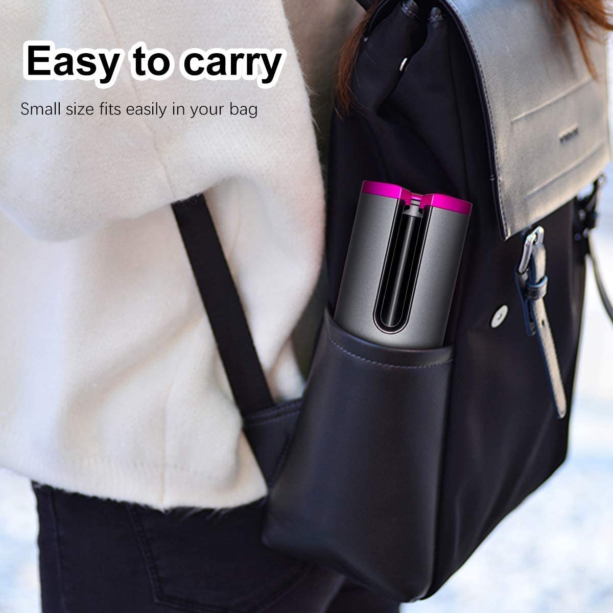 Professional Electric Hair Curler Wireless Automatic Curling Iron Portable for Home Travel
