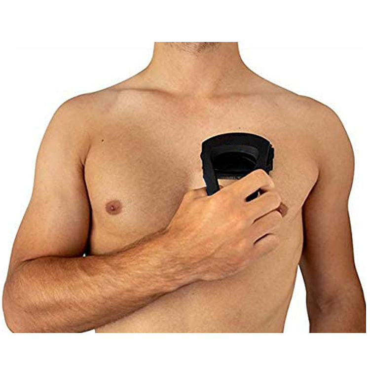 Manual 3-Blade Body Hair Trimmer for Men - Chest Legs and Body Grooming Tool