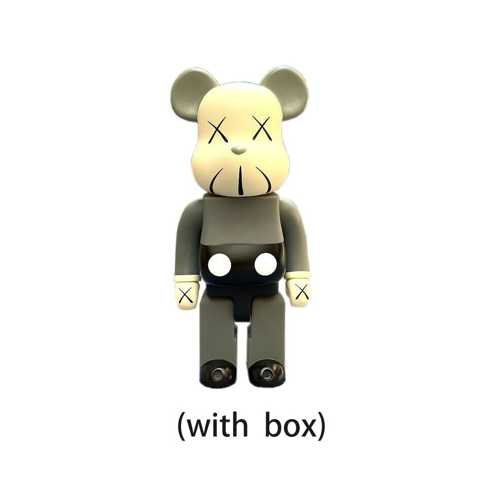 Crossed Eyes Bearbrick Action Figure Peko Iron Man Violent Bear Building Block Trendy
