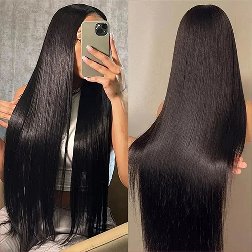 180 Percent Density Frontal Wig For Black Women Wigs Human Hair 13x6 Bone Straight HD Transparent Lace Front Wigs