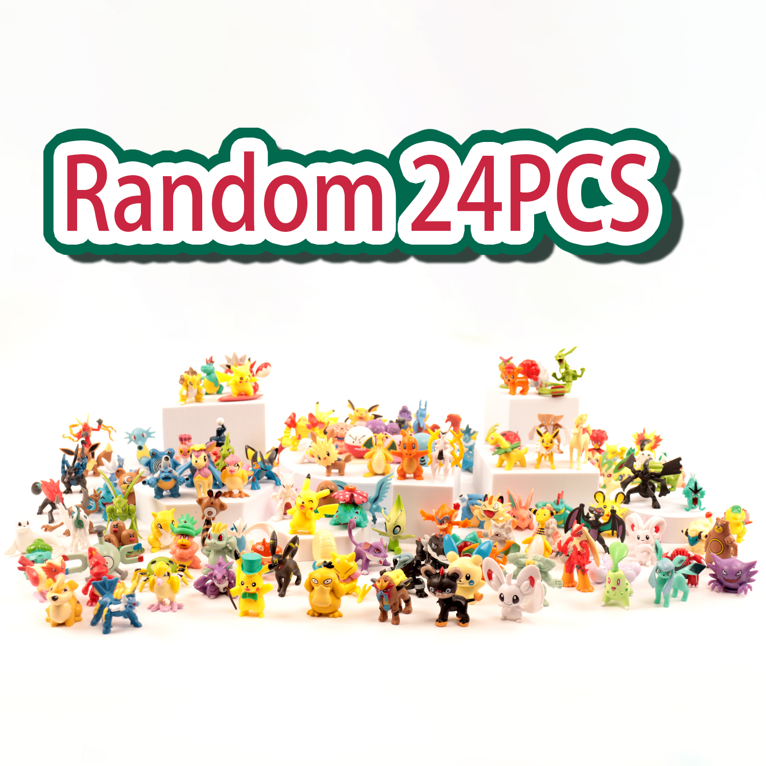 Pokemon Christmas Advent Calendar Box 24 PCS Action Figure Toys Anime Figure Children Toys 24 Days Xmas Countdown Gifts for Kids Boys and Girls