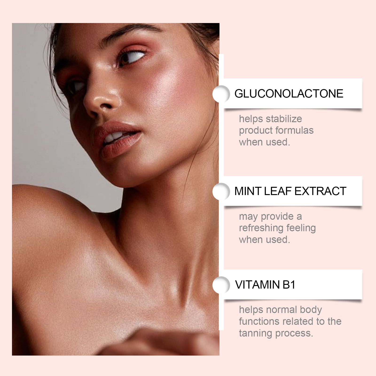 Sunless Tanning Drops Oral Drink Tanning Self Sunless Tan Drops for Face and Body Promotes Natural 60ml