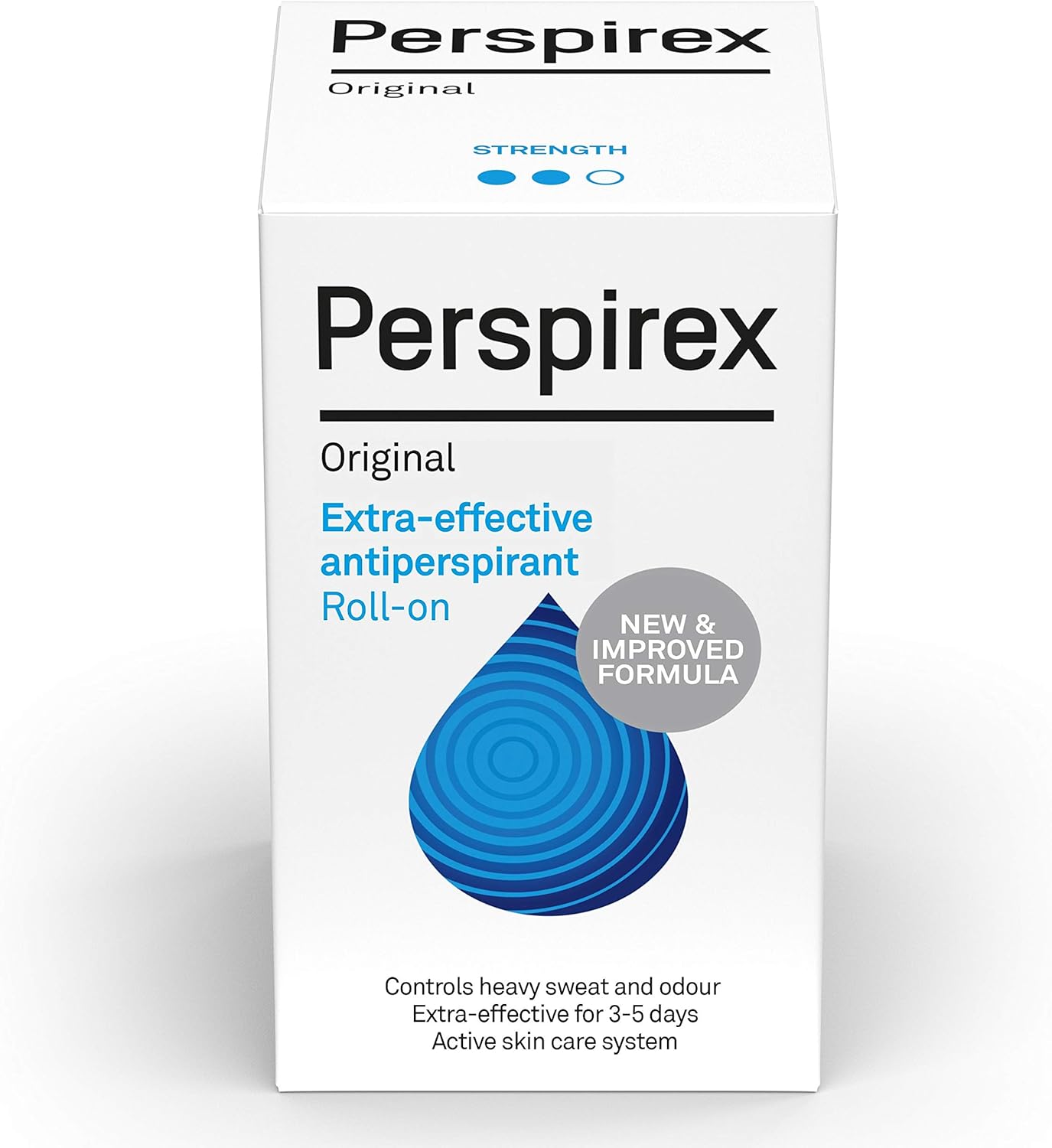 PERSPIREX Extra Strength Antiperspirant Roll On ORIGINAL 20ml Fresh Scent 3 days Odour Protection