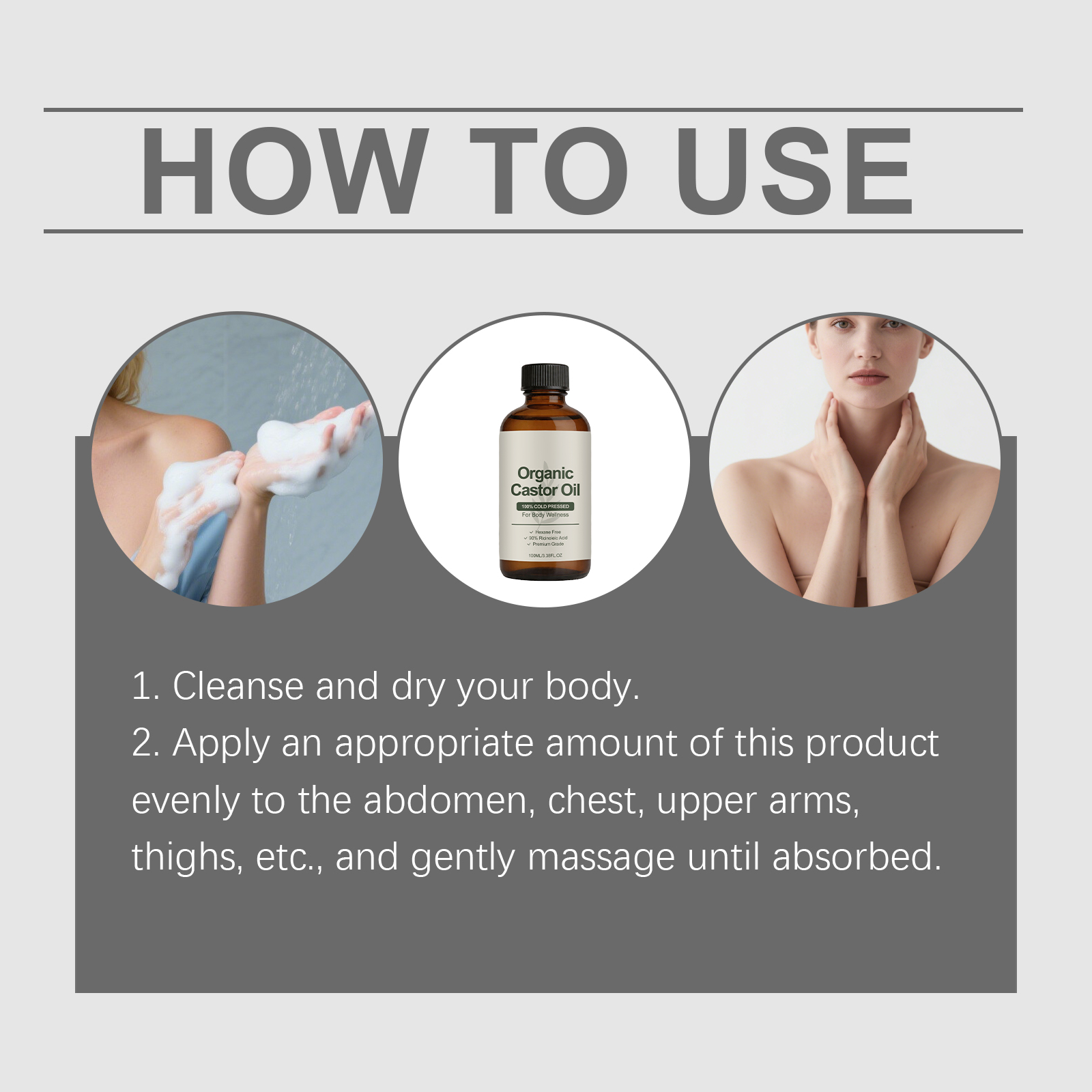 Soft Castor Oil Mild Silky Smooth Hydrating Contain Castor Seed Oil Gentle Sensitive Skin Care Liquid
