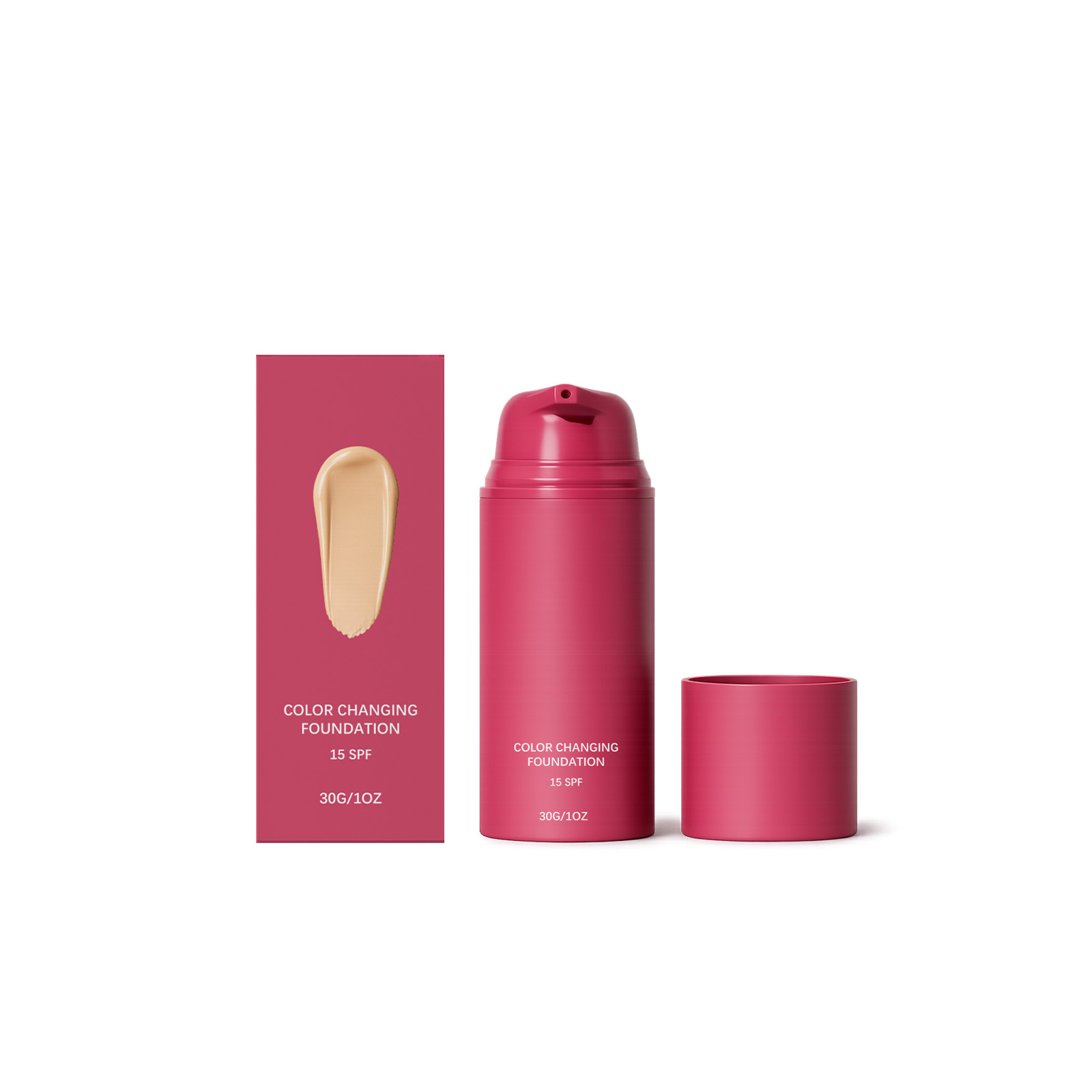 Natural Warm Tone Adjust Foundation Facial Even Soft Makeup Longwear Glossy Delicate Sheer Liquid Base Skin Cosmetic