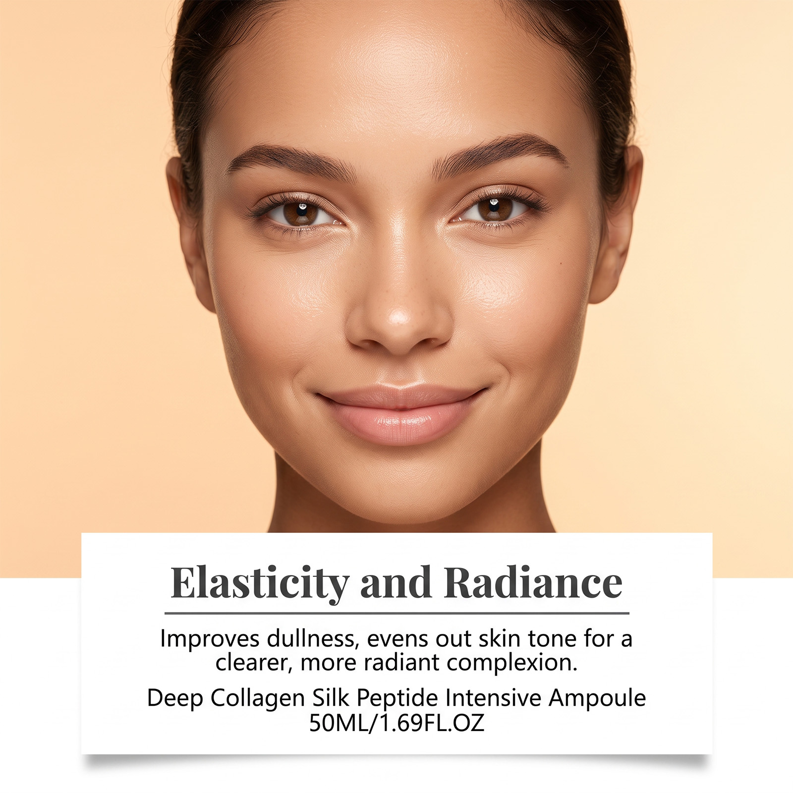 Collagen Silk Peptide Soft Moist Ampoule Facial Skin Care Essence Concentrate Daily Beauty Hydrating Repair Serum Treatment