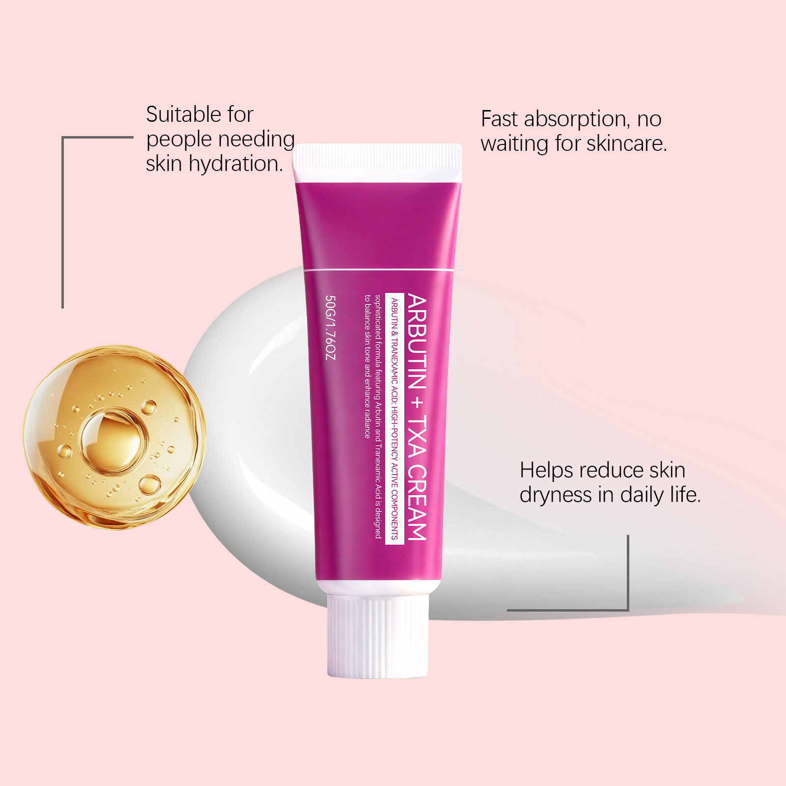 Moisturizing Brightening Face Cream Daily Gentle Smooth Soft Delicate Refreshing Quick Absorb Hydrate Skin Care