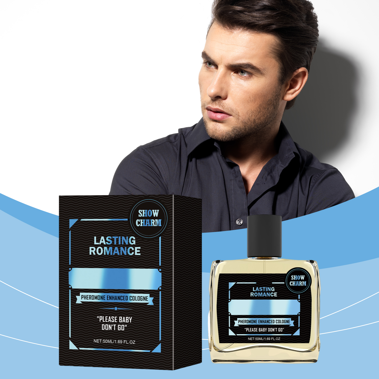 Male Pheromone Cologne Perfume Long Lasting Fresh Mild Natural Attractive Scent For Men Daily Personal Use