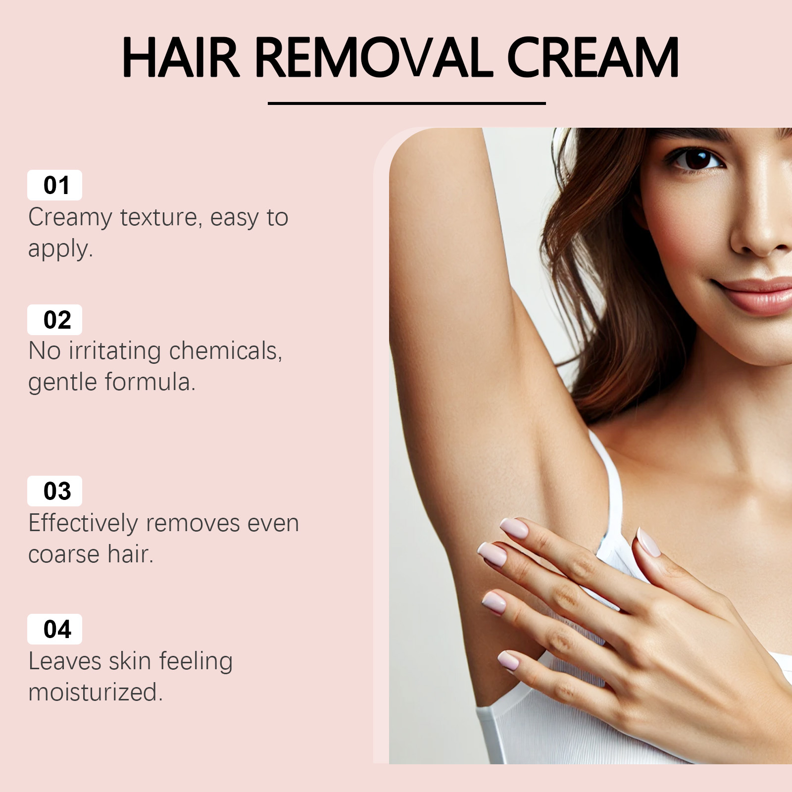 Body Depilatory Cream Mild Cleansing Smooth Delicate Non Irritating Hydrating Comfortable Refreshing Whole Body Skin