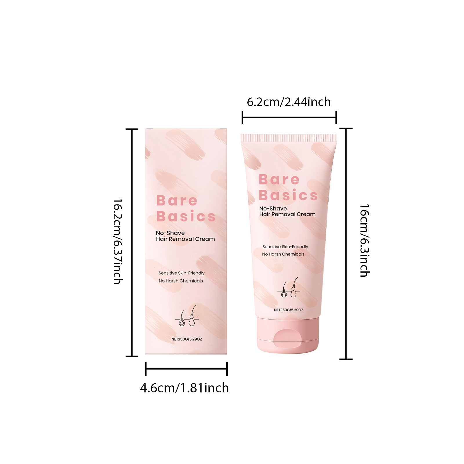 Body Depilatory Cream Mild Cleansing Smooth Delicate Non Irritating Hydrating Comfortable Refreshing Whole Body Skin
