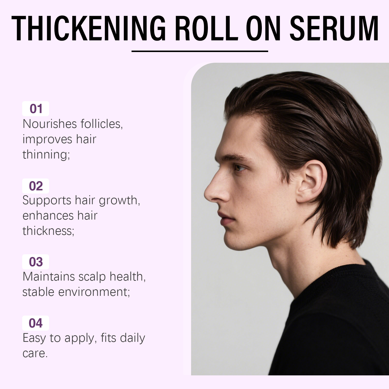 Hair Nourishing Roller Essence Mild Ingredients Care Nourish Scalp Soft Shiny Hair Protect Hair