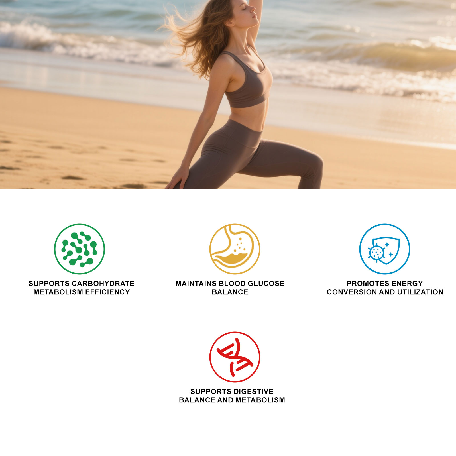 Carbohydrate Support Capsules Daily Mild Formula Care Body Comfort Boost Vitality Wellness Supplement For Ordinary Physical Maintenance