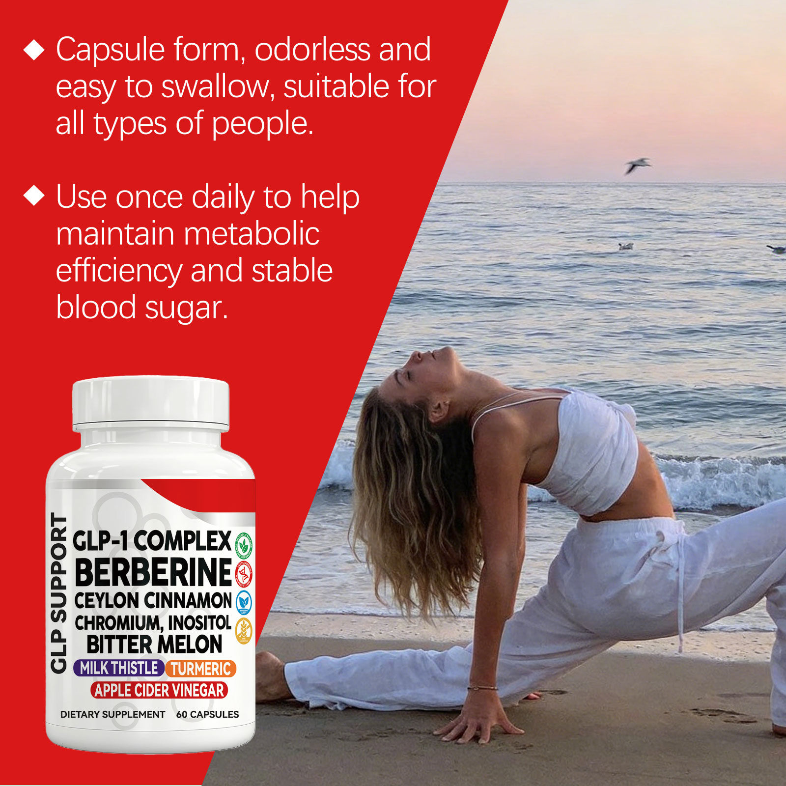 Carbohydrate Support Capsules Daily Mild Formula Care Body Comfort Boost Vitality Wellness Supplement For Ordinary Physical Maintenance